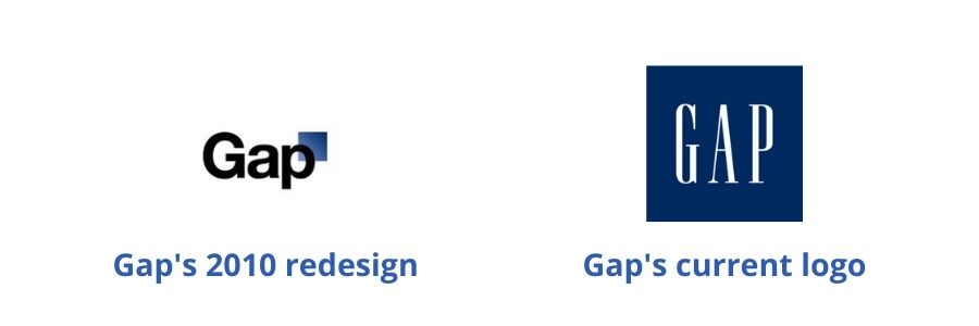 Here's the different Gap logos and why they switched back