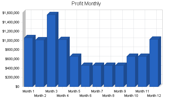 Sightseeing bus tours business plan, financial plan chart image