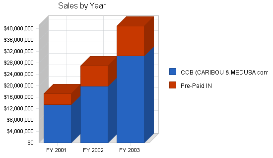 Telecommunications products business plan, strategy and implementation summary chart image