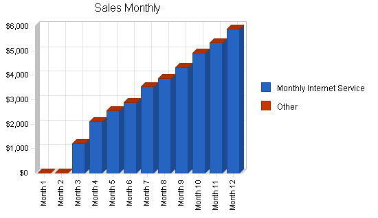 Internet isp wireless business plan, strategy and implementation summary chart image