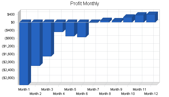 Insurance agency business plan, financial plan chart image