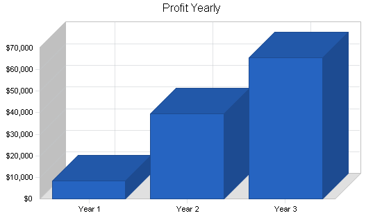 Athletic shoe store franchise business plan, financial plan chart image