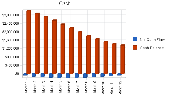 Computer laser accessories business plan, financial plan chart image