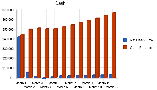 Computer software retailer business plan, financial plan chart image