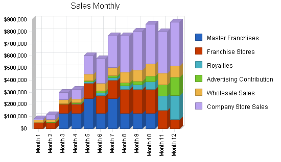 Retail tennis shop business plan, strategy and implementation summary chart image