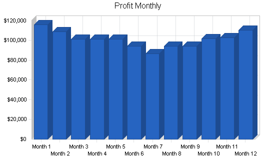 Wrestling entertainment business plan, financial plan chart image