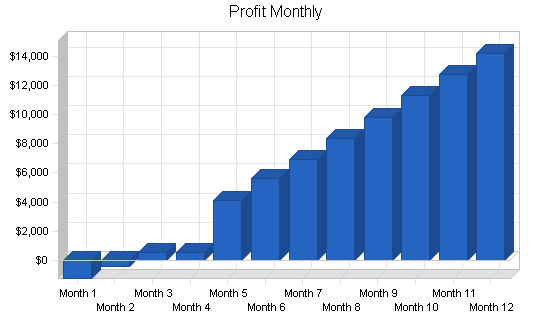 Medical billing business plan, financial plan chart image