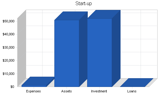 Sports equipment rental business plan, company summary chart image