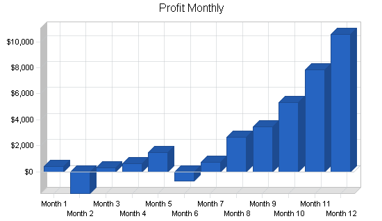 Automobile restoration business plan, financial plan chart image