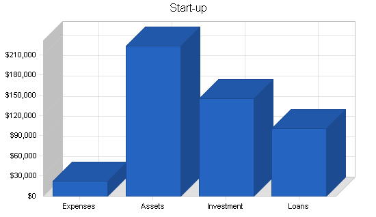 Computer software business plan, company summary chart image