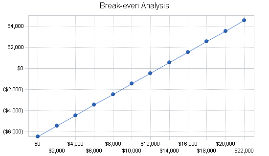 Computer software retailer business plan, financial plan chart image