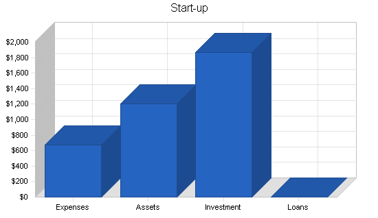 Astrology tarot card business plan, company summary chart image