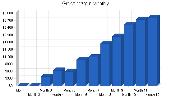 Handyman maintenance business plan, financial plan chart image