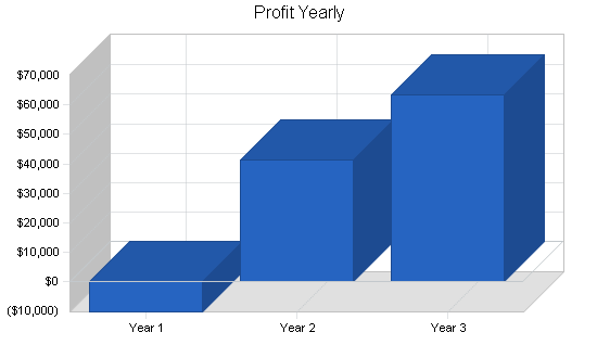 Airport taxi business plan, financial plan chart image