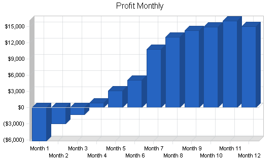 Dog and cat kennel business plan, financial plan chart image