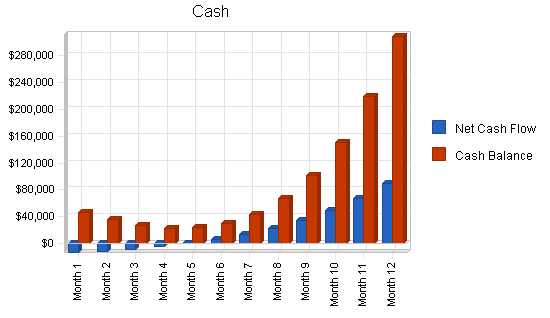 Wi-fi kiosks business plan, financial plan chart image