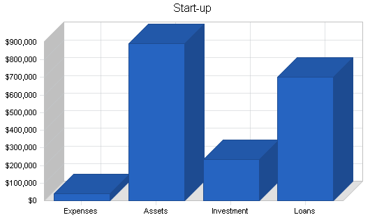 Car wash self-service business plan, company summary chart image