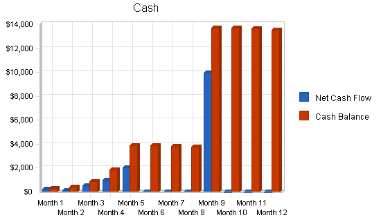 Regional airline business plan, financial plan chart image