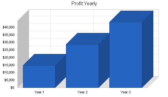 Shaved ice beverage business plan, financial plan chart image