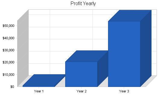 Ethnic food import business plan, financial plan chart image