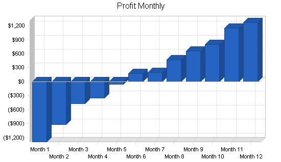 Construction inspection business plan, financial plan chart image