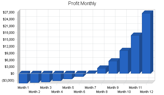 Soap manufacturer business plan, financial plan chart image