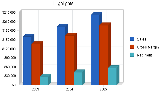 Auditing and consulting business plan, executive summary chart image