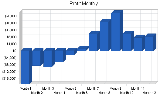 Data recovery services business plan, financial plan chart image