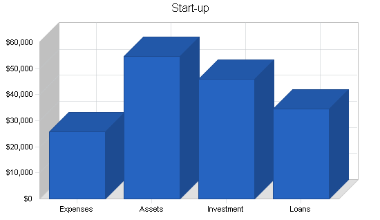 Pizzeria business plan, company summary chart image