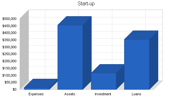 Inline hockey service business plan, company summary chart image