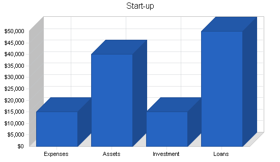 Print broker business plan, company summary chart image