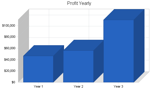 Computer programming business plan, financial plan chart image