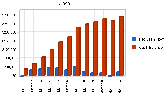 Mopeds rental business plan, financial plan chart image