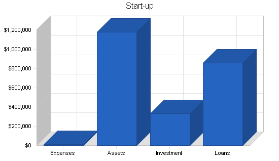 Medical scanning lab business plan, company summary chart image