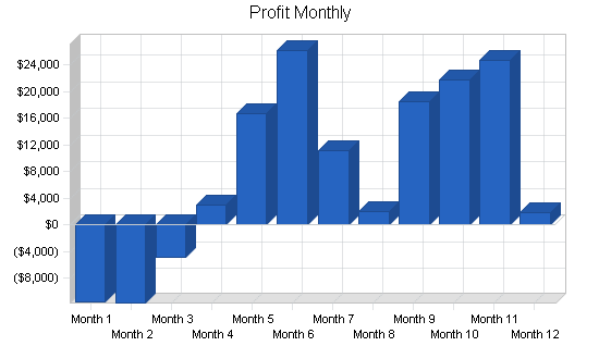 Uk high tech consulting business plan, financial plan chart image