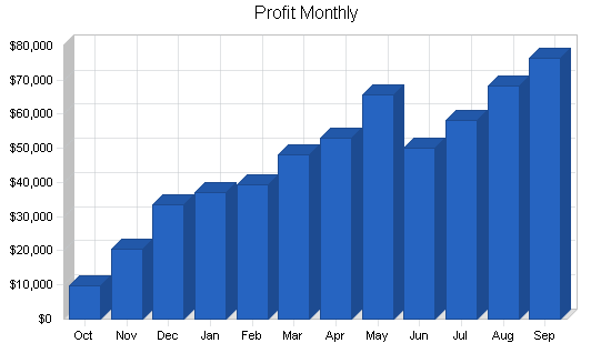 Chemical laboratory business plan, financial plan chart image