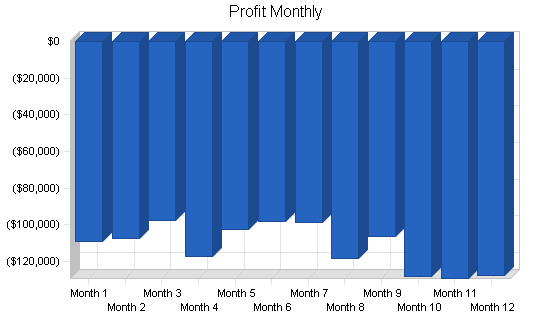 Voice recognition software business plan, financial plan chart image