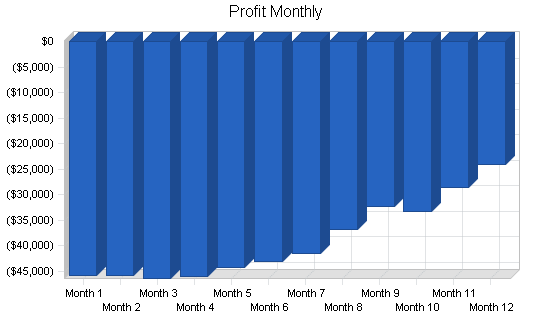 Health plan administration business plan, financial plan chart image