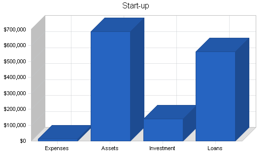 Miniature golf course business plan, company summary chart image