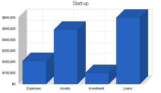 Computer support business plan, company summary chart image