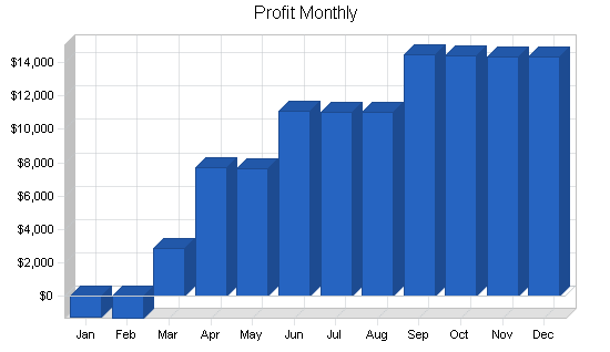 Wholesale juice business plan, financial plan chart image