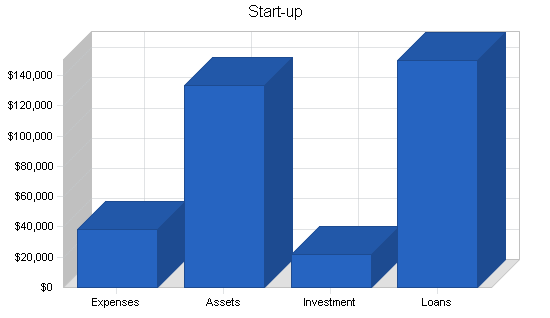 Lingerie shop business plan, company summary chart image