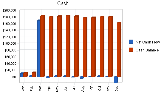 Salsa manufacturer business plan, financial plan chart image