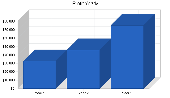 Real estate brokerage business plan, financial plan chart image