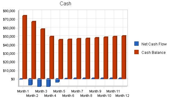 Rental remodeling business plan, financial plan chart image