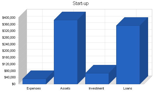 Bed and breakfast inn business plan, company summary chart image