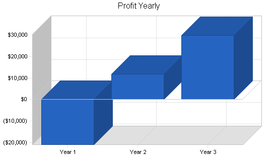 Scholarship consulting business plan, financial plan chart image