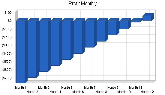 Gifts novelties souvenir business plan, financial plan chart image