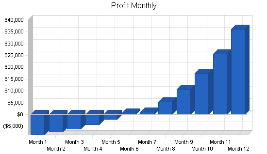 Carpet and upholstery cleaning services, financial plan chart image