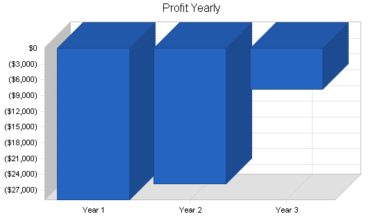 Packaging and shipping business plan, financial plan chart image